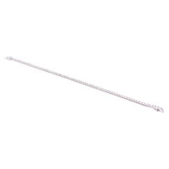 Bracelet en or blanc 18k avec ligne de diamants de 2,46ct