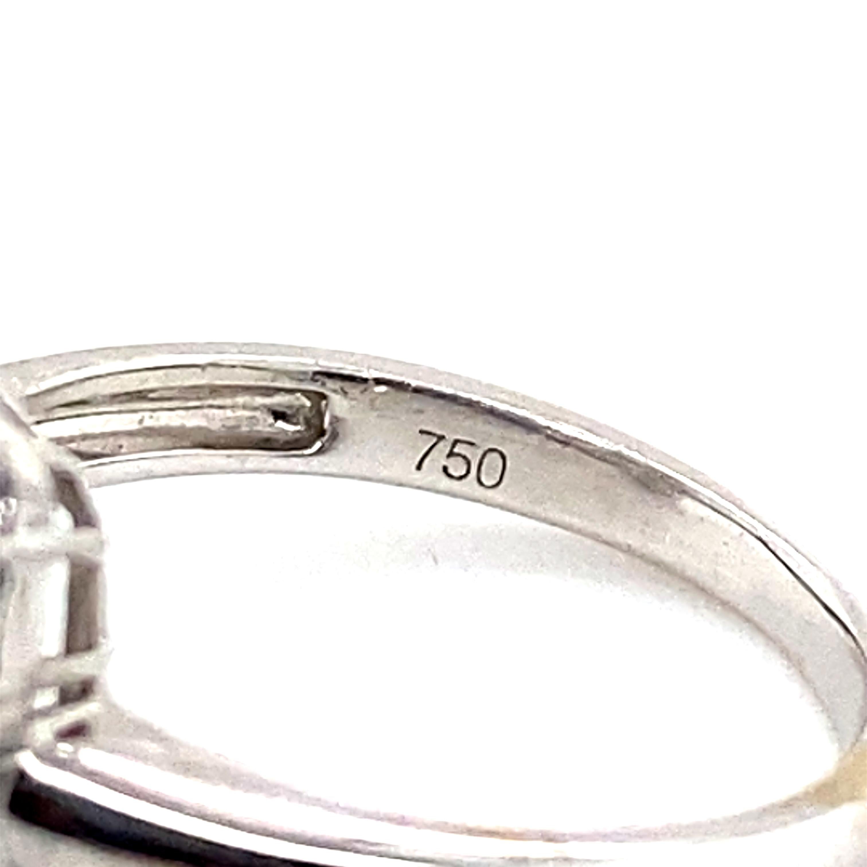 Bague de fiançailles en or blanc 18 carats avec diamants de 2,48 carats en vente 1