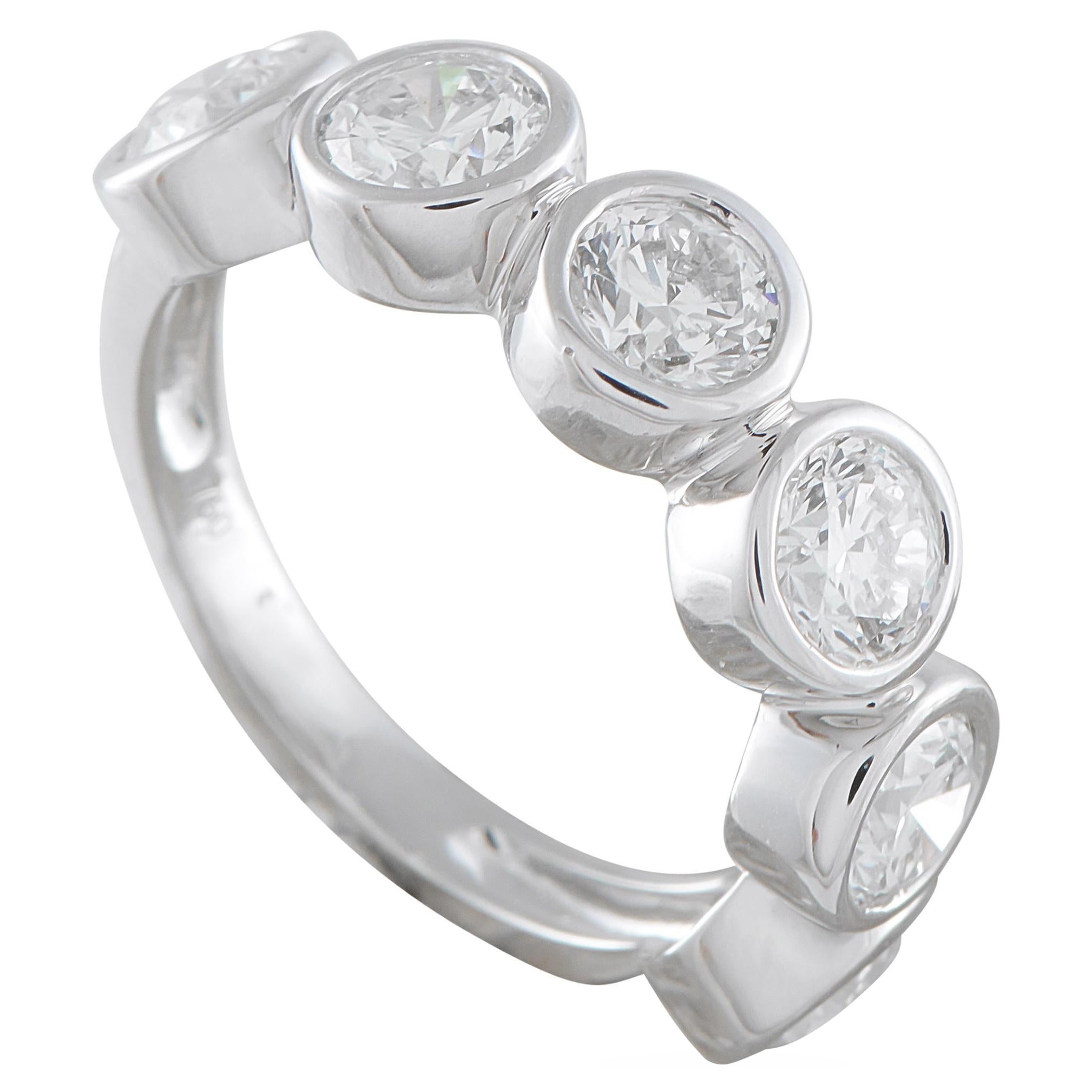 18K Weißgold 2,50ct Diamant 6-Stein-Ring ALR-20220