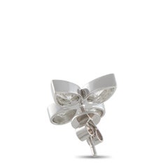 Boucles d'oreilles quatre pétales en or blanc 18 carats avec 2,55 carats de diamants AER-19966-2