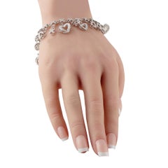 18K Weißgold 2,5ct Diamant-Charme-Armband MF14-012926