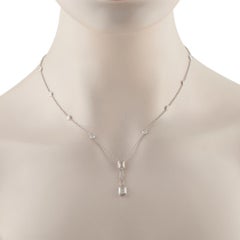 Collana con diamante in oro bianco 18 carati da 2,60 carati ANK-19791