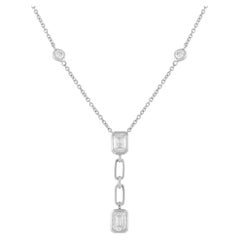 Collana con diamante in oro bianco 18 carati da 2,60 carati ANK-19791