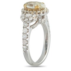 Anillo de diamantes de oro blanco de 18 quilates y 2,70 ct MF04-020626