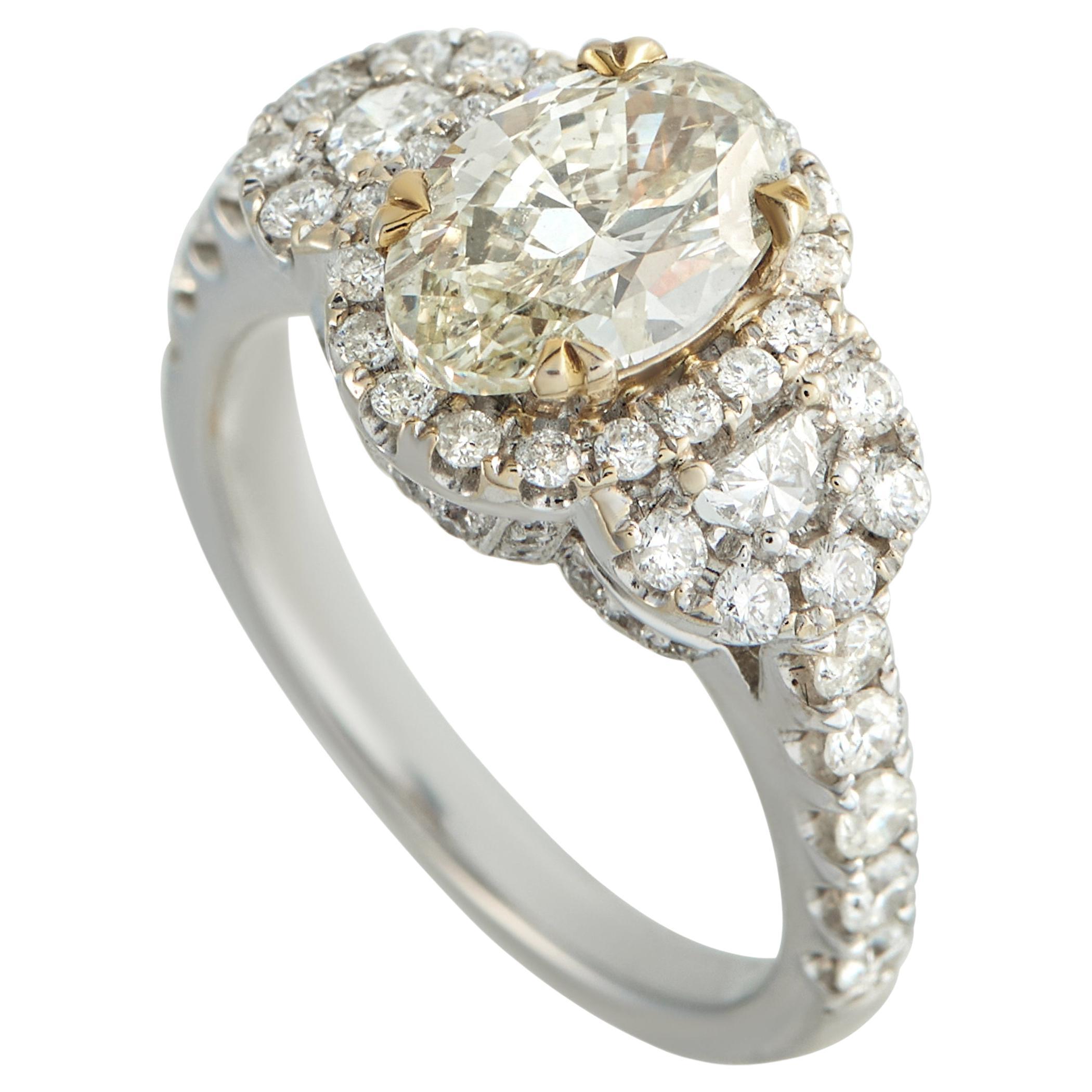 18K White Gold 2.70ct Diamond Ring MF04-020626 For Sale
