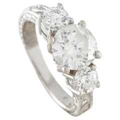 Anillo de diamantes de oro blanco de 18 quilates de 2,70 ct MF39-051526
