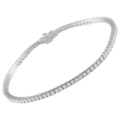 18K White Gold 2.71ct Diamond Tennis Bracelet