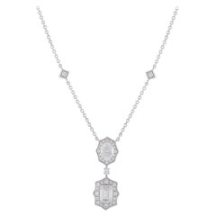 Collier en or blanc 18K avec diamant de 2,76 ct ANK-20061
