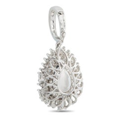 18K White Gold 2.80ct Diamond Pendant MF32-031726