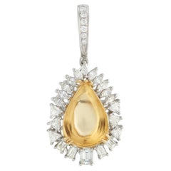 18K White Gold 2.80ct Diamond Pendant MF32-031726