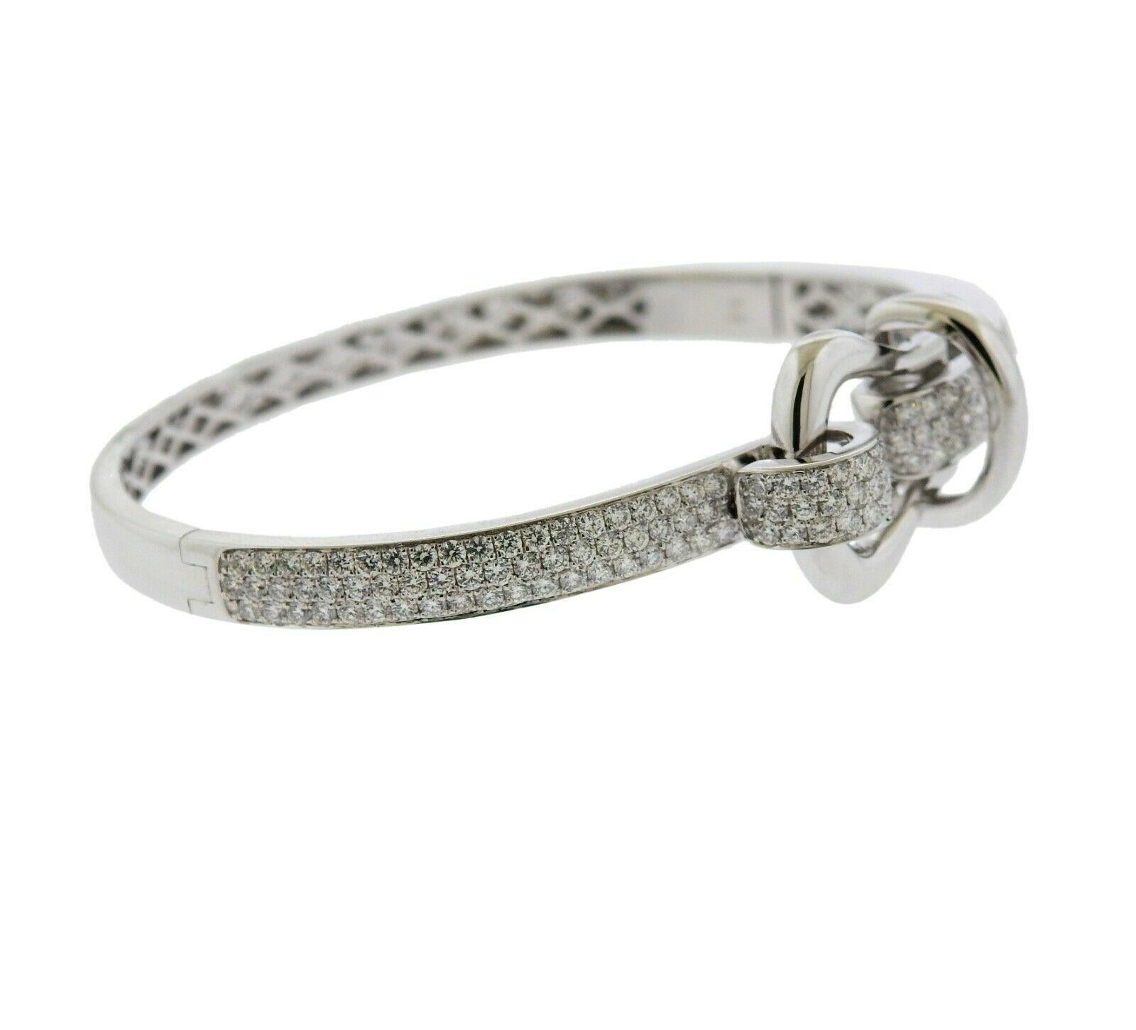 18k white gold bracelet featuring approximately 2.80ctw of G/VS diamonds. Retail is $11,480. Bracelet will fit approx. 7