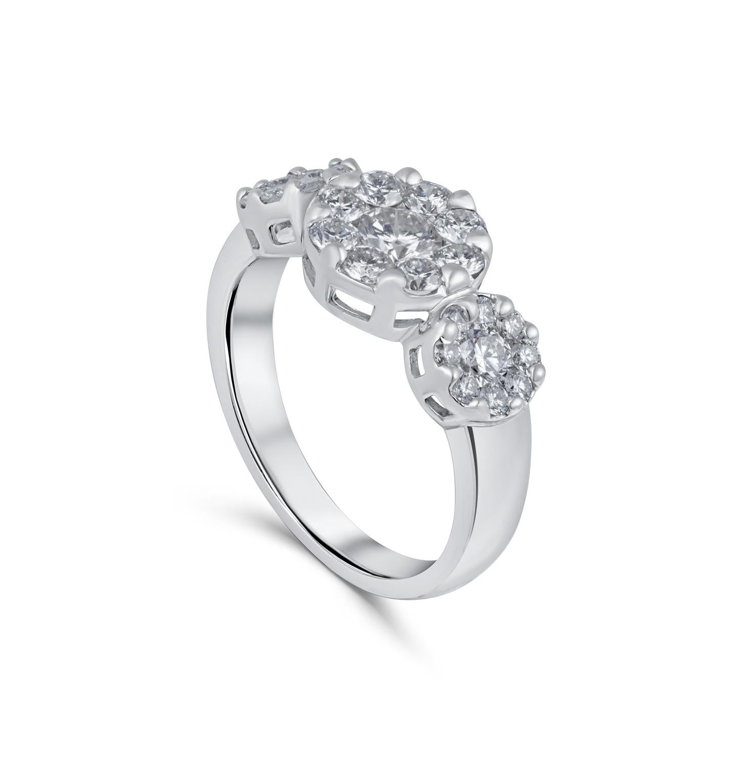 Elevate your elegance with our 18K White Gold 