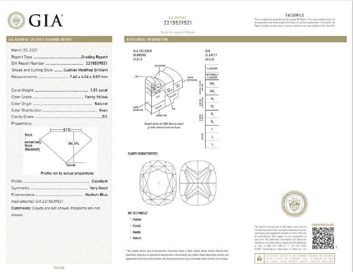 Cushion Cut 18k White Gold 3 Stone Pave Ring w/ 2.28 Carat Natural Diamonds GIA Certificate For Sale