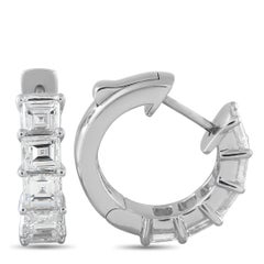 18K White Gold 3.05ct Diamond Earrings AER-16800-8