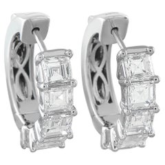 18K White Gold 3.05ct Diamond Earrings AER-16800-8