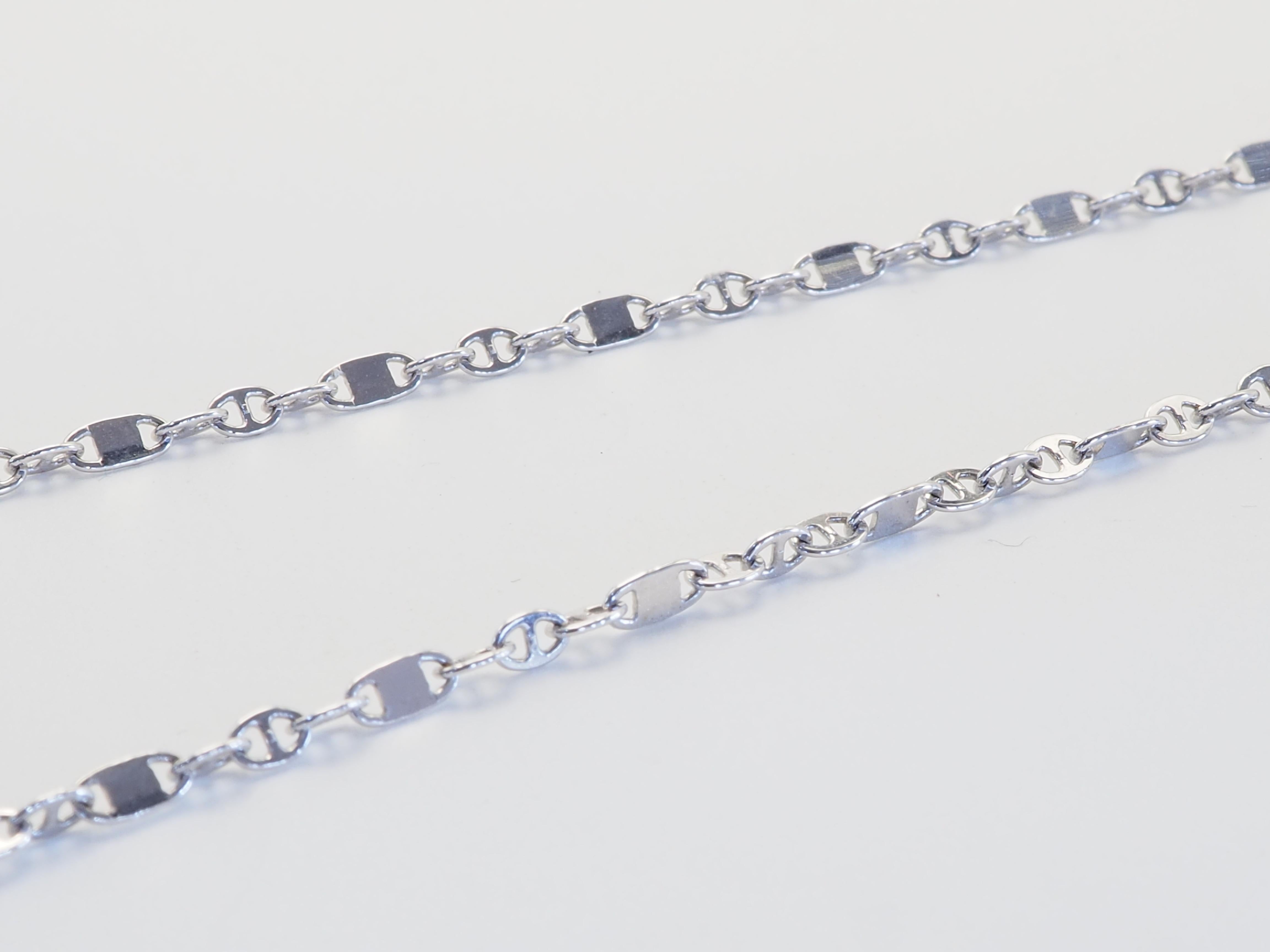 Collar de cadena de oro blanco de 18 quilates con rubí rojo vivo de 3,05 ct y diamantes brillantes de 1,10 ct en venta 1