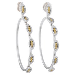18K Weißgold 3.0ct Diamant Ohrringe MF28-020226