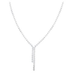 18K Weißgold 31,0ct Diamant-Halskette ANK-20948-1