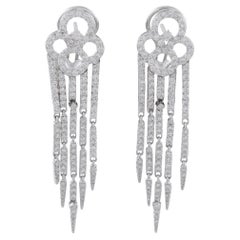 18K Weißgold 3,20ct Diamant Ohrringe MF20-040826