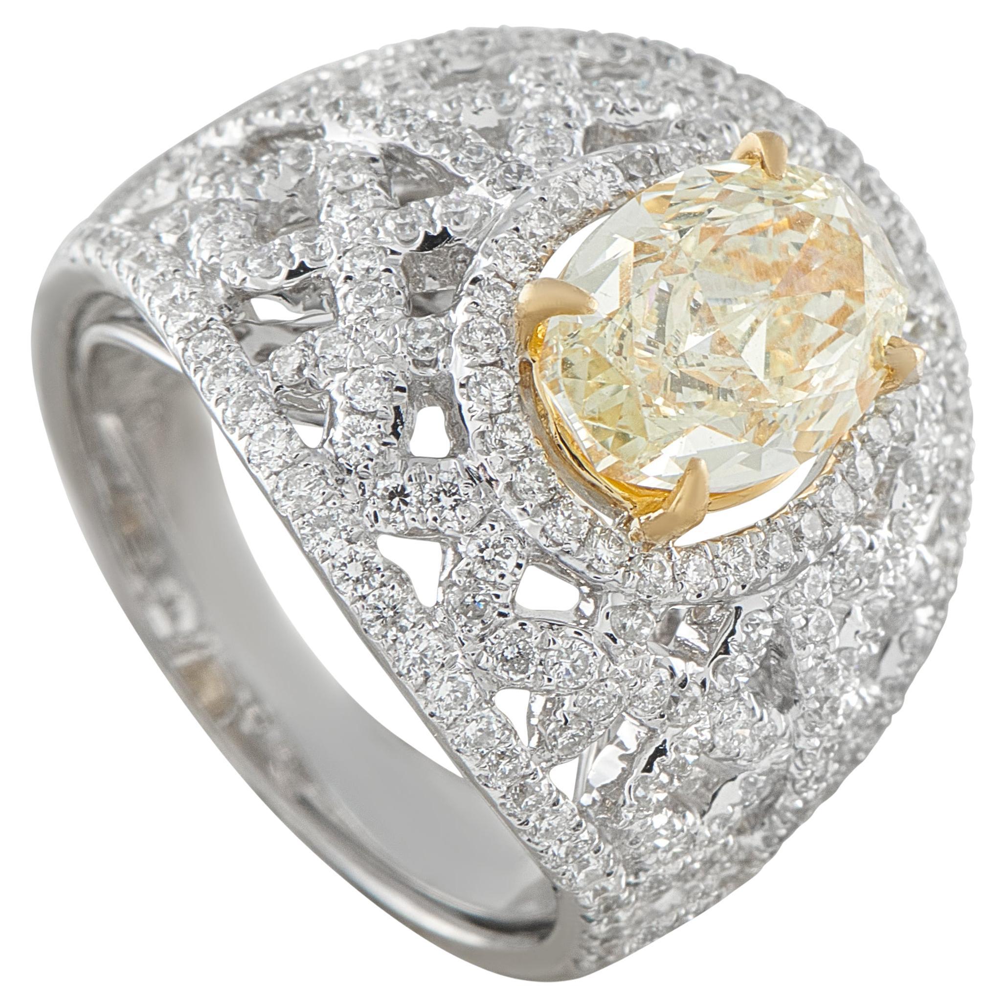 18K White Gold 3.25ct Diamond Ring MF23-021826