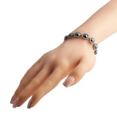 18K Weißgold 32,95ct Weiß und Schwarz Diamant Armband MF29-012926