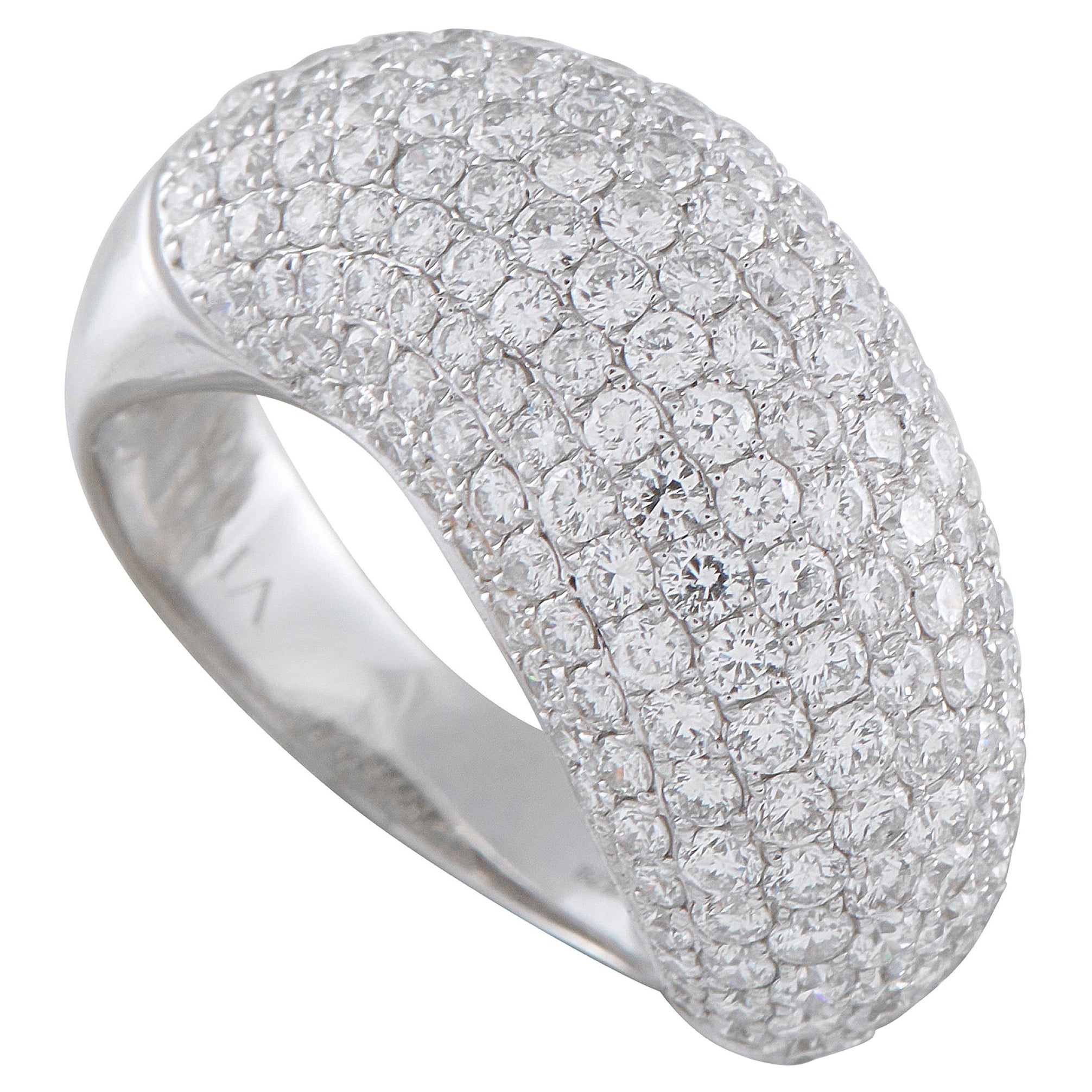 Bague en or blanc 18K avec diamant de 3,29ct MF07-112425