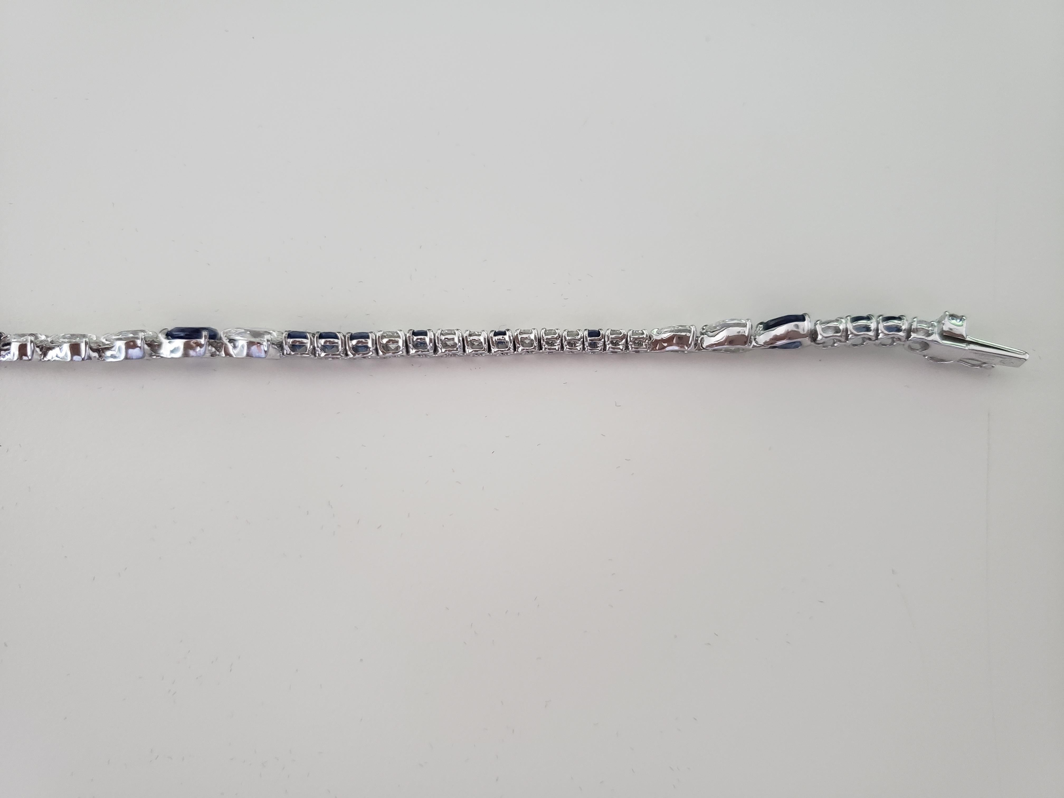 Tennis Bracelet from the Kaleidoscope collection. The Kaleidoscope collection is bright and elegant, perfect for every occasion. The piece has been designed and manufactured with Italian expertise. Handcrafted in White Gold features white diamonds