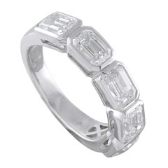 18K Weißgold 3,52ct Diamant 5-Stein Ring ALR-18349