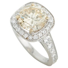 Anello in oro bianco 18 carati con 3,52 carati di diamanti MF17-051826