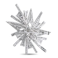 Spilla in oro bianco 18 carati con 3,63 carati di diamanti MF31-012926