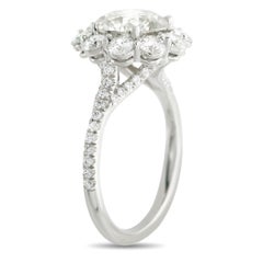 18K White Gold 3.74ct Diamond Ring MF54-031726