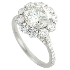 18K White Gold 3.74ct Diamond Ring MF54-031726