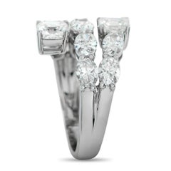 18K White Gold 3.75ct Diamond Ring ALR-19060