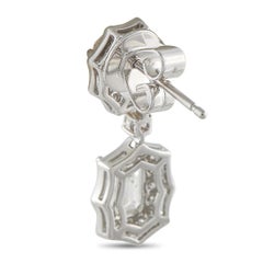 18K Weißgold 3,91ct Diamant-Ohrringe AER-19788