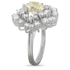 18K White Gold 3.91ct Diamond Ring MF51-031726