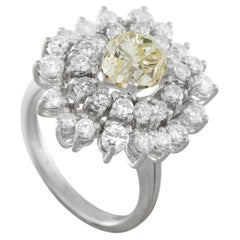 18K White Gold 3.91ct Diamond Ring MF51-031726