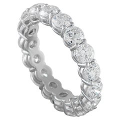 18K Weißgold 3,98ct Diamant Eternity Band Ring MF04-121525