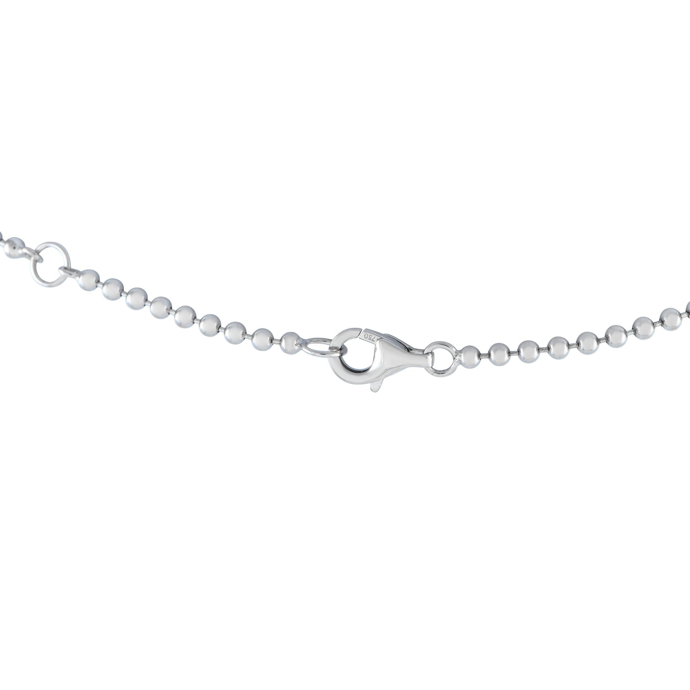 Taglio misto Collana con diamanti in oro bianco 18 carati da 4,0ct in vendita