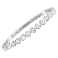 18K White Gold 4.25ct Diamond Bracelet ALB-18757