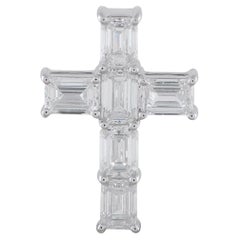 18K White Gold 4.25ct Diamond Cross Pendant ACR-18461 18K White Gold 4.25ct Diamond Cross Pendant ACR-18461