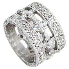 Bague d'éternité en or blanc 18K avec 4.33ct de diamant MF13-051826