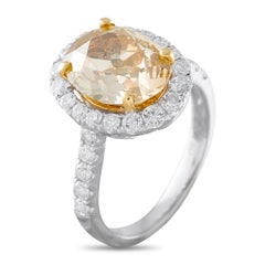 18K Weißgold 4,42ct Diamant Ring MF11-050526