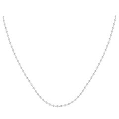 Collar de diamantes de 4,50 ct en oro blanco de 18 quilates