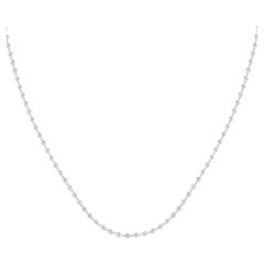 18K White Gold 4.50ct Diamond Necklace