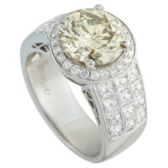 Anillo de oro blanco de 18 quilates con 4,61 ct de diamantes MF05-020626