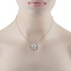 Collana con diamanti in oro bianco 18 carati da 4,75 carati ANK-19760-2