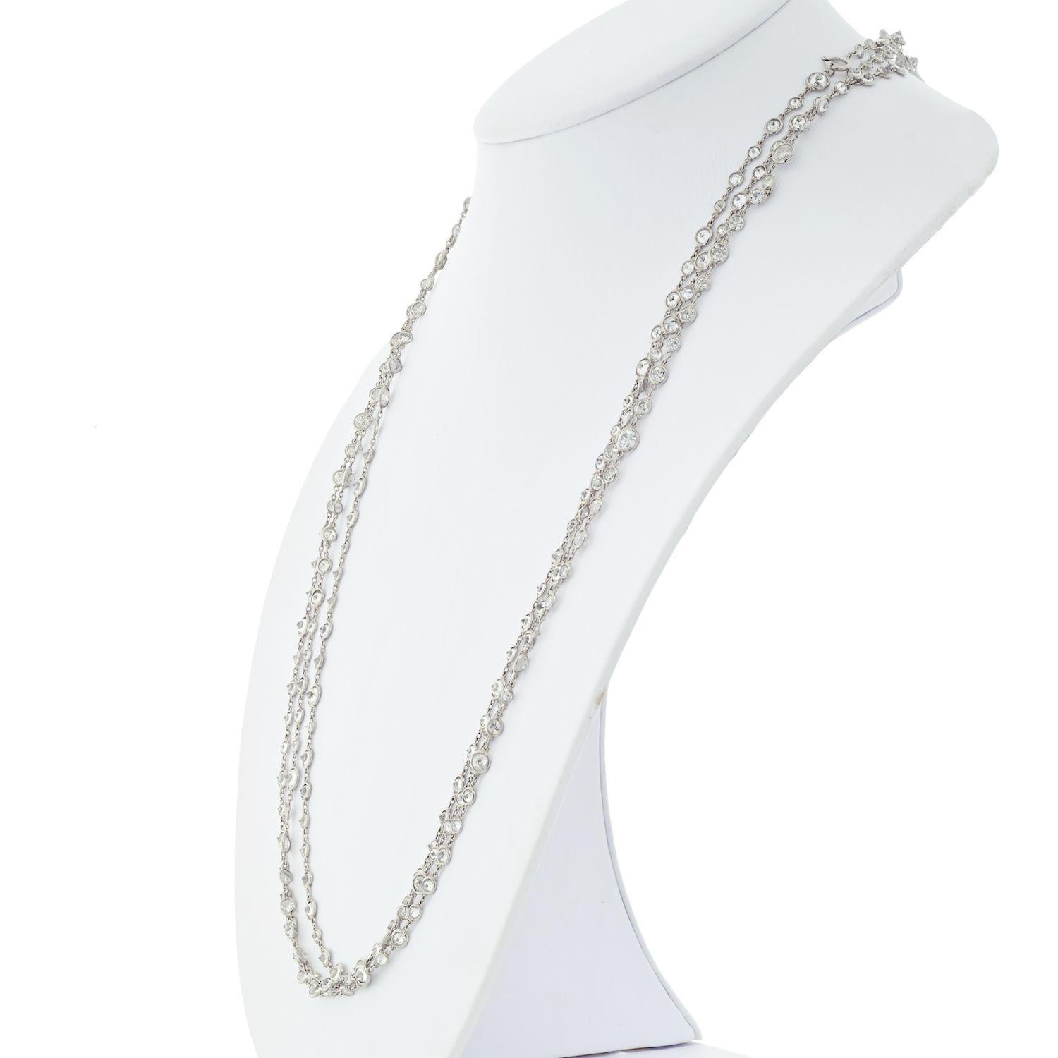 white gold necklace 18k