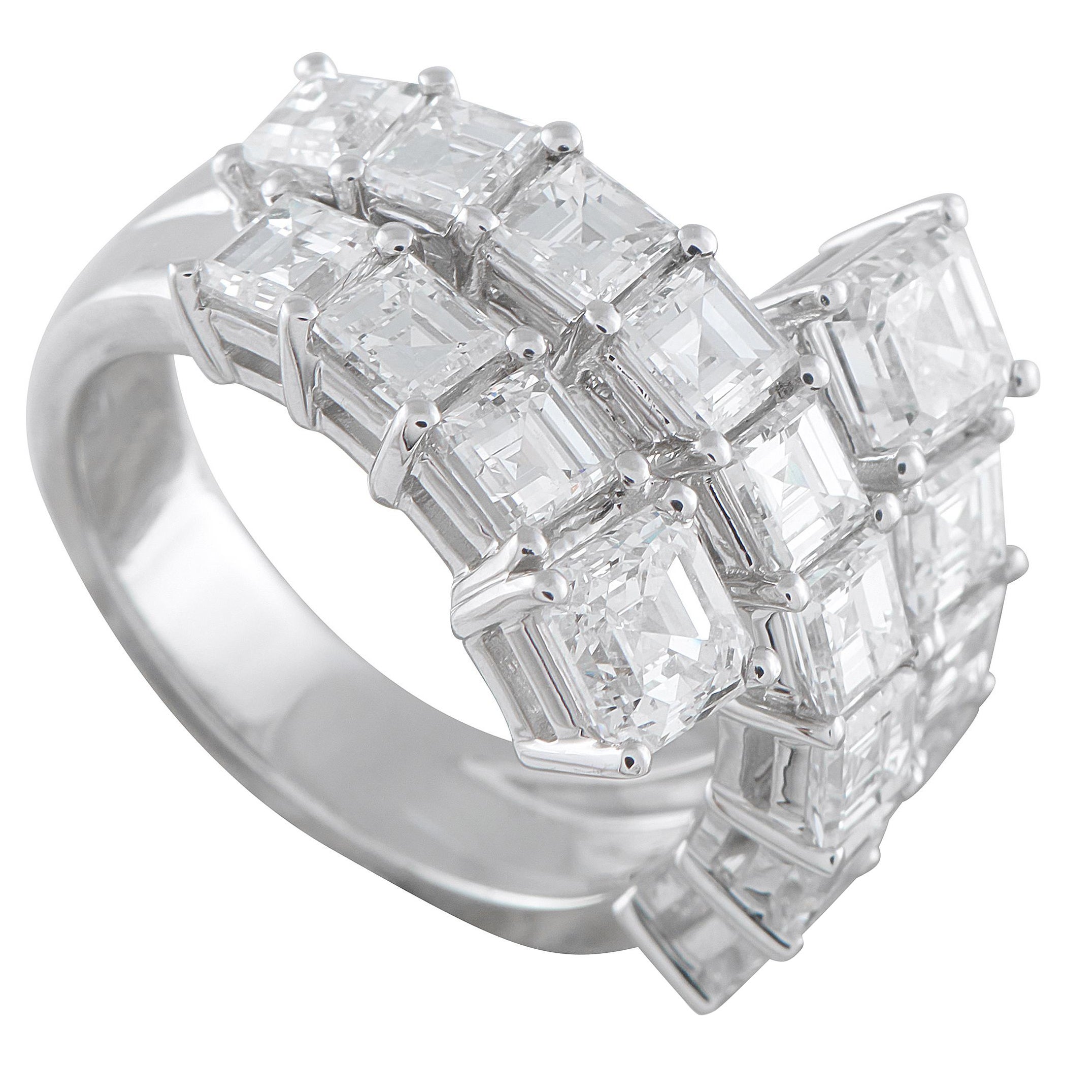 18K Weißgold 4,88ct Diamant Ring ALR-19059-1