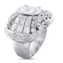 18K Weißgold 4,90ct Diamant Ring MF09-020926