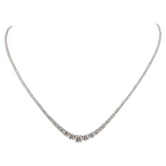 18K White Gold 4.90ct Natural Diamond Halo Necklace, Milestone Birthday Gift Set
